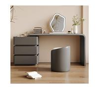 Cenz-888 Vanity Desk con 3 cassetti, set da toeletta moderno e semplice, incluso specchio for il trucco a LED sedia, perfetto for donne ragazze Tavolo da Trucco Cosmetici(Dark grey,Piccolo)