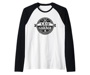 Ceo del Garage Chief Engine Operator Workshop Maglia con Maniche Raglan