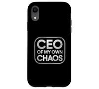 CEO Del Mio Proprio Caos Divertente Imprenditore Citazione Custodia per iPhone XR