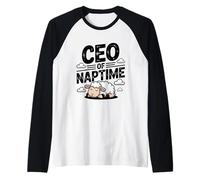 Ceo di Naptime Funny Sheep Lover Sleep Maglia con Maniche Raglan