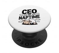 CEO di Naptime Funny Sheep Lover Sleep PopSockets PopGrip Adesivo