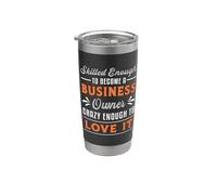 CEO Vintage Retro Abbastanza Abile Da Diventare Un Imprenditore Bicchiere termico in acciaio inox doppia parete