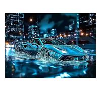CEOVR Diamond Painting Kit,Auto Sportiva Pittura Diamante Adulti,Diamond Painting Adulto,30x40 cm Pittura Diamante 5D,Pittura Diamante Mosaico,Auto e Città