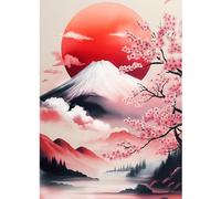 CEOVR Monte Fuji Diamond Painting Kit 30x40cm DIY Diamante Kits,Set di Pittura a Diamante Paesaggio