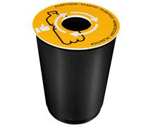 CEP - 1009350051 - Coperchio raccolta plastica - per cestino 133R - diametro 38 cm - PVC - giallo - Cep - 101763 - Conf. da 1 Pz. - 1009350051