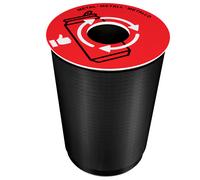 CEP - 1009360151 - Coperchio raccolta metallo - per cestino 133R - diametro 38 cm - PVC - rosso - Cep - 101764 - Conf. da 1 Pz. - 1009360151