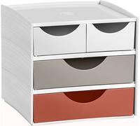 cep 1032112391 CEP Mini cassettiera MyCube Terra Nova, 4 cassetti, assortiti