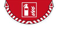CEP - 7010-18 - Adesivo segnalatore Take Care - da terra - "estintore" - 70 x 35 cm - CEP - 80656 - Conf. da 1 Pz. - 7010-18