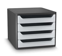 CEP Blocco classifica Primo premio Organizzatore Plastica riciclata 4 cassetti Conservazione documenti Ufficio First GreenSpirit Grigio chiaro