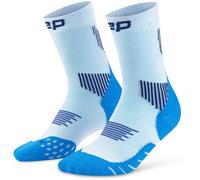 CEP Core Run Socks Mid Cut 5.0, calze da running, donna, blu IV Blue/Ice