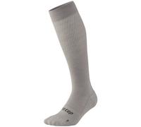 CEP Flight Socks Tall, calze da corsa, donna, grigio chiaro IV Light Grey