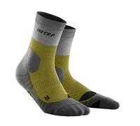 CEP - HIKING LIGHT MERINO SOCKS REDESIGN da uomo | Calze compressione lunghe da trekking | Calze da trekking per gambe leggere | Calze trekking uomo | Olivo/Grigio | Taglia III