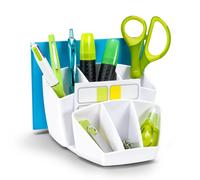 CEP-Organiser da scrivania, 8 scomparti, colore: bianco artico