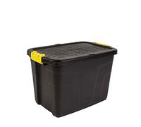 CEP Scatola portaoggetti Strata resistente, 60 litri, nero/giallo, 60 x 40 x 40 cm