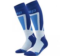 CEP Ski Thermo Socks Tall 4.0, calze da sci, donna, blu IV Blue/Aqua