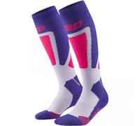 CEP Ski Thermo Socks Tall 4.0, calze da sci, donna, viola III Purple/Pink
