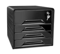 cep Smoove Secure - Modulo per archiviazione, 4 cassetti, colore: nero