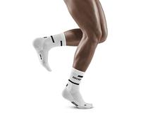 CEP Uomini The Run Socks Mid Cut V4 Abbigliamento da Running Calze da Corsa White - Bianco V