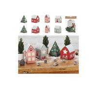 Cepewa Calendario dell'Avvento fai da te, 24 pezzi, per case, albero di Natale, calendario dell'Avvento (1 calendario dell'Avvento per casa, 24 pezzi)
