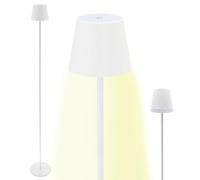 Cepewa Lampada a stelo a LED con funzione touch bianca, dimmerabile, luce bianca calda, 10 x 120 cm, 27 LED da USB a USB-C (bianco)