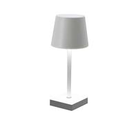 Cepewa Lampada da tavolo bianca con funzione touch | lampada da comodino alimentato a batteria | luminosità regolabile | bianco caldo | (1 lampada da tavolo bianco 26 cm funzionamento a batteria)