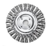 Lessmann Nodo Ruota Spazzola 125 x 14mm 22.2mm Foro, 0.50 Acciaio Filo LES473211