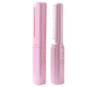 Cepillo alisador de cabello - Cepillo para el cabello da 1500 mAh, pena alisador portátil, cepillos alisadores violetas de trabajo largo para cabellos | Alisadores de cepillos regolabili para salón e