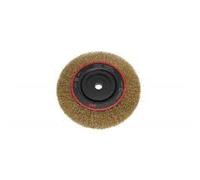 Cepillo circular alambre ondulado, diam. 175, 5 hileras, rosca M14, acero inoxidable 0,3mm
