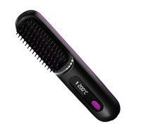 Cepillo De - Alisadores De Para Mujeres,Cepillo De Eléctrico 3 Modos De Inalámbrico,Cepiillo Con Pantalla LED, Cepiillo De Calentado Para Via