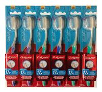 Cepillo de dientes Colgate Slim Soft Gliding Tips con cabezal compacto extra suave (paquete de 6)