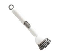 Cepillo Dispensador De Jabón | Cepillos Fregadores para Fregadero Con Mango - Mango Ajustable Portadispensador para Limpieza De Hogar Baño Cocina Vidrios | Cepillo Jabonera Ajustable Limpiador COC