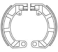 Coppia Ganasce Posteriori POLINI Vespa 50 Special 125 Primavera ET3 R10