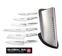 Ceppo 6 coltelli da Chef giapponesi Global SAI