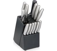Ceppo Coltelli con 15 Pz in Acciaio Impugnatura Ergonomica Ideale per Cucinare