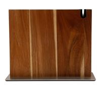 Ceppo coltelli da cucina magnetico XL con affilacoltelli integrato. Porta coltelli magnetico da cucina in legno massiccio. Ceppo coltelli da cucina professionali robusto ed elegante. (Acacia)