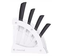 Ceppo con 4 Coltelli in Ceramica Alexander Vela Bianco Super Offerta