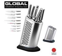 Ceppo con 8 coltelli Chef giapponesi Global G888/KB/BDR