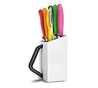 Victorinox Ceppo da cucina Swiss Classic, 6 pezzi, materiale sintetico, bianco