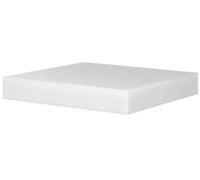 CEPPO IN POLIETILENE cm 70X70X8H BIANCO Nylon Tagliere Professionale Macelleria