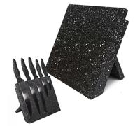 CEPPO MAGNETICO PORTA COLTELLI DA CUCINA IN LEGNO MDF NERO MARMORIZZATO