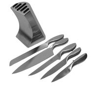 Ceppo porta coltelli da cucina professionali in acciaio inossidabile per cuoco r