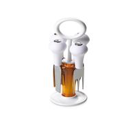 Ceppo portacoltelli con 4 Coltelli da Formaggio in Acciaio Inox, Omada Design