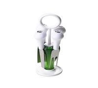 Ceppo portacoltelli con 4 Coltelli da Formaggio in Acciaio Inox, Omada Design