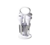 Ceppo portacoltelli con 4 Coltelli da Formaggio in Acciaio Inox, Omada Design