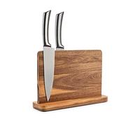 Ceppo portacoltelli magnetico doppio lato porta coltelli multifunzione in legno con forte organizer magnetico per la cucina