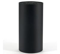 Ceppo Portacoltelli non Attrezzato - Ceppo Coltelli da Cucina Vuoto - Ceppo per Coltelli Nero con Lamelle Flessibili - Porta Coltelli da Cucina con Cassetto Portacoltelli