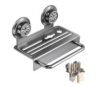 Ceppo Portacoltelli, Porta Coltelli Cucina da Parete con Ventosa, Ceppo Coltelli con 5 Fessure e Supporto Strofinacci, Universal Staccabile Kitchen Knife per Tutti i Coltello, Facile Pulizia