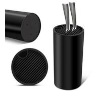 Ceppo Portacoltelli, Set Coltelli da Cucina, Ceppo Coltelli Vuoto, Universal Portacoltelli da Cucina, Ceppo Coltelli con Slot Porta Coltello da Cucina, Blocco Porta Coltelli Tondo per Cucina