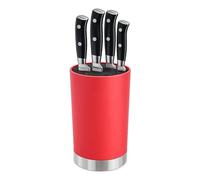 Ceppo Portacoltelli Universale Rosso Cilindrico Eva Collection Cucina Design