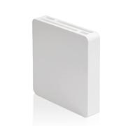 Ceppo universale per coltelli con 4 fessure, supporto per coltelli da parete, colore bianco, organizer per coltelli da cucina, autoadesivo, rimovibile per una facile pulizia (bianco)